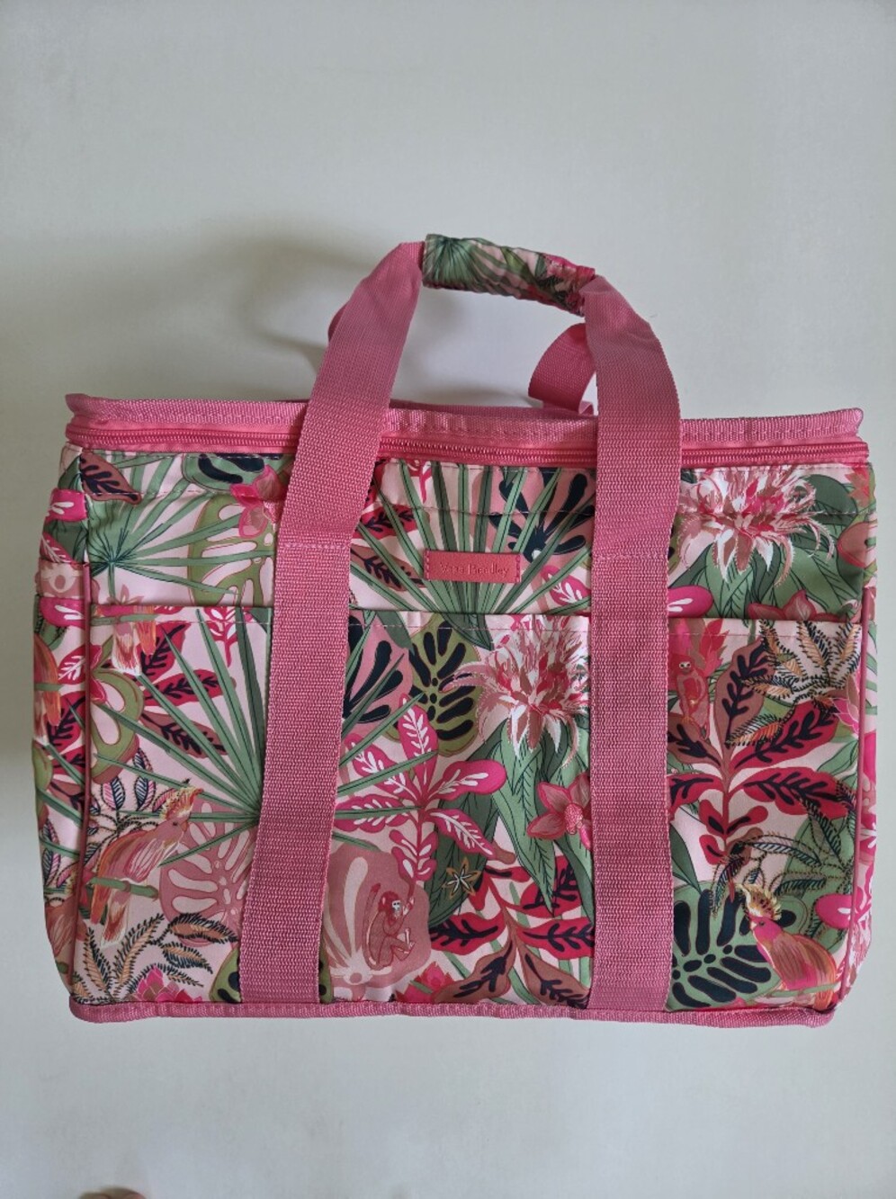 Vera Bradley Insulated Large Cooler Bag tropical Rainforest Canopy Pink cute